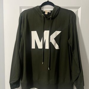 Michael Kors Olive Green Sweatshirt with White Logo